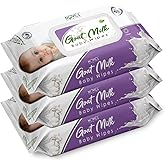 Novel Goat Milk Baby Wipes 72 Wipes x Pack of 3 (216 Wipes) | Caprae L