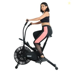 BIONFIT Air Bike for Home Gym | Stationary Indoor Exercise Cycle for M