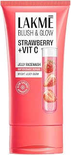 Lakme Blush & Glow Strawberry Freshness Gel Face Wash with Strawberry