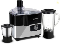 Lifelong Aspire 500 W Mixer Grinder LLJMG07 | 2 Jars | Black