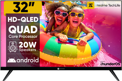 80 cm (32 inch) QLED HD Ready Smart Android TV 2026 Edition with Thund
