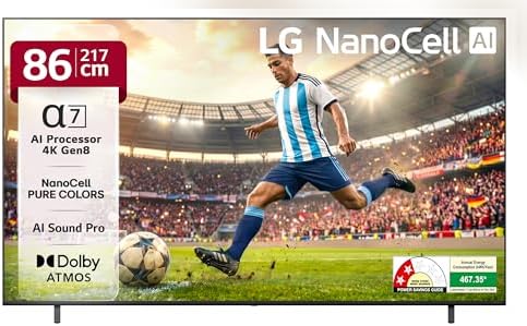 LG 217 cm (86 Inches) 85A AI Series 4K Ultra HD (3840 x 2160) Smart Na