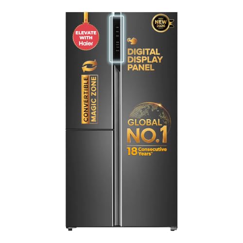 Haier Smart Choice 598 L 3 Star Frost Free Expert Inverter 3-Door Side