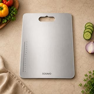 Amazon Brand - Solimo Regular Chopping Slicing, Kneading Board | Stain