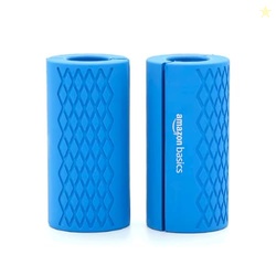 Amazon Basics Thick Dumbbell & Barbell Grips | Medium | Blue
