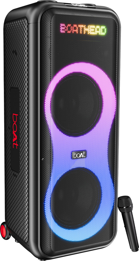 boAt Partypal 600,Animated Text Display,Wireless Karaoke MIC, LED 220