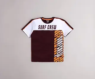 Boys Casual Regular Fit Half Sleeve Round Neck T-Shirt for Kids, Boys,
