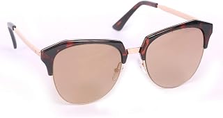 FCUK Mirrored Cat Eye Women's Sunglasses - (FC 7405 C2 58 S|58|Brown C