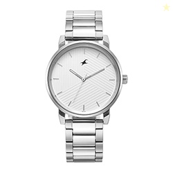 Fastrack Stunners Quartz Analog White Dial Silver Metal Strap Watch fo
