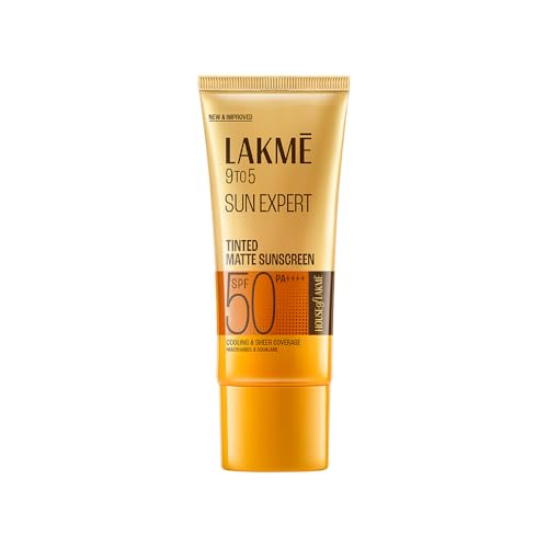 Lakme Tinted Sunscreen with Niacinamide for Even Toned Skin, SPF 50 PA