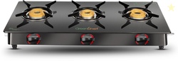 Greenchef Ebony Glass Manual Gas Stove (3 Burners)