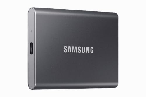 Samsung T7 2TB, Portable SSD, up to 1050MB/s, USB 3.2 Gen2, for Photog