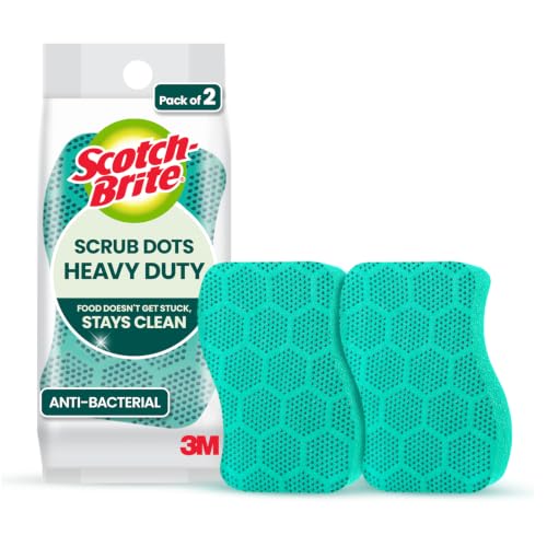Scotch-Brite Heavy Duty Scrub Dots for Powerful Scrubbing, Suitable fo