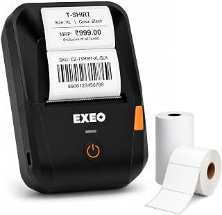EX58C Portable Bluetooth Thermal Label & Receipt Printer | 2 Inch (58m