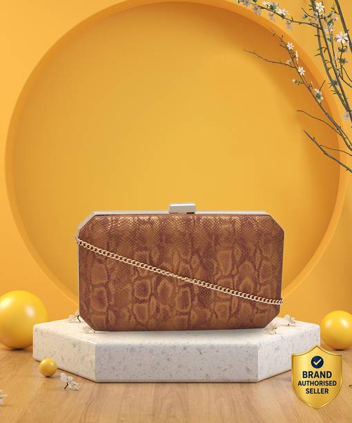 Caprese Party Brown  Clutch