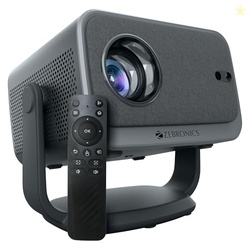 ZEBRONICS PIXAPLAY 67, Smart LED Projector, 9000 Lumens, 4K Support, 1