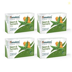 Himalaya Herbals Neem and Turmeric Soap, 125gm (Pack of 4) with Value