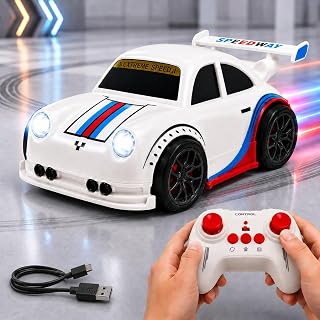 GRAPHENE Smart Sensor RC White Drift Car for Kids 2.4GHz Remote Contro