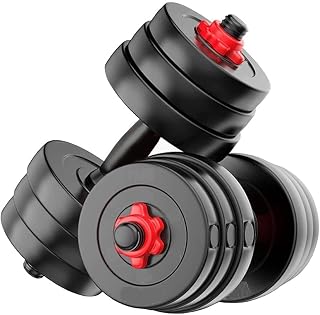 ENCANTO Polyvinyl Chloride (PVC) 8Kg Dumbbells Set,Fitness Kit For Uni
