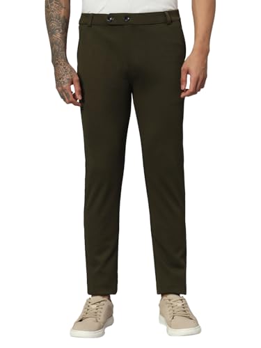 Vogaan Mens Lycra Blend Stretchable Trouser Pant Regular Fit