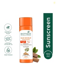 BIOTIQUE Sunscreen - SPF 50+ PA+++ Sun Shield Sandalwood Lotion UVB/UV