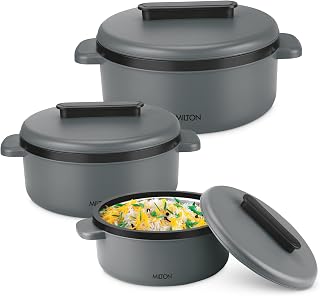 Micronova Jr. Gift Set Inner Stainless Steel Casserole, Set of 3 (380