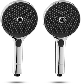 Homeworks Dash ABS Plastic 2 Functional Flow Hand Shower Head for Bath