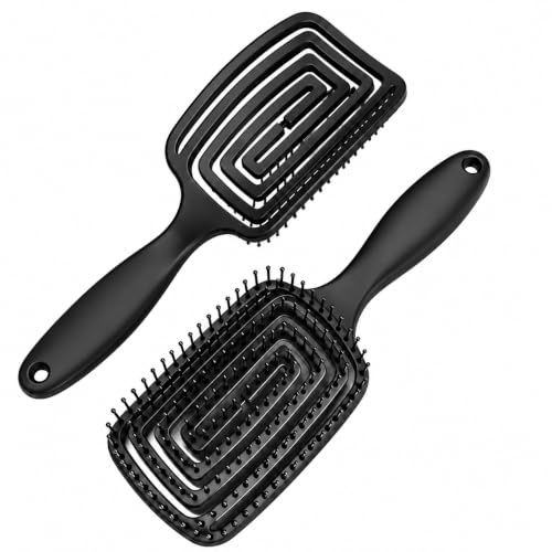 SHOPPOFOBIX Hair Brush with Strong & flexible nylon bristles 3D Hair B