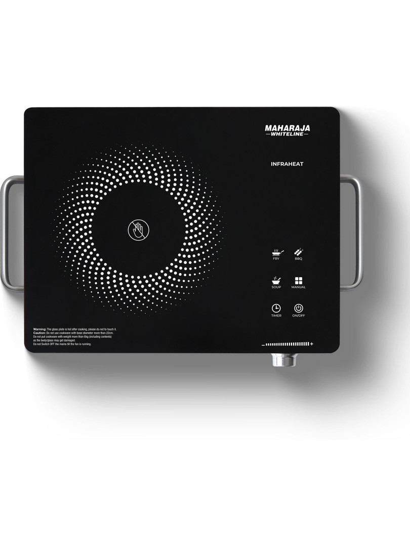 MAHARAJA WHITELINE 2200 W Infrared Cooktop Touch Panel Black, Infrared