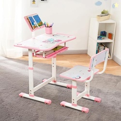 Amazon Brand -Jam & Honey Kids Functional Desk and Chair Set,Height Ad