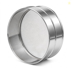 ADD2CART Fine Mesh Stainless Steel Atta & Suji Chalni (19 CM)  Flour S