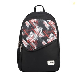 F Gear Polaris Black 37L School Backpack|3 Compartments, 1 Front Pocke