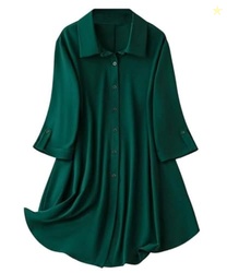Leriya Fashion Dresses for Women Western| Women's Solid Long Shirt for