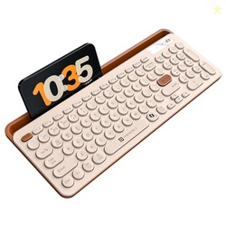 Bubble 3.0 Wireless Keyboard with Bluetooth + 2.4 GHz USB Receiver, Re