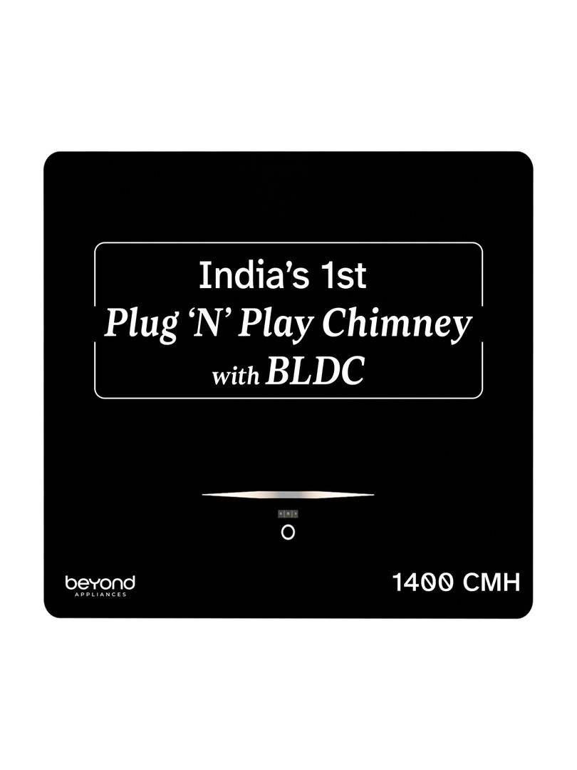 Beyond Appliances Cube BLDC 60 1400 CMH 60 cm 5-Stage Charcoal Activat