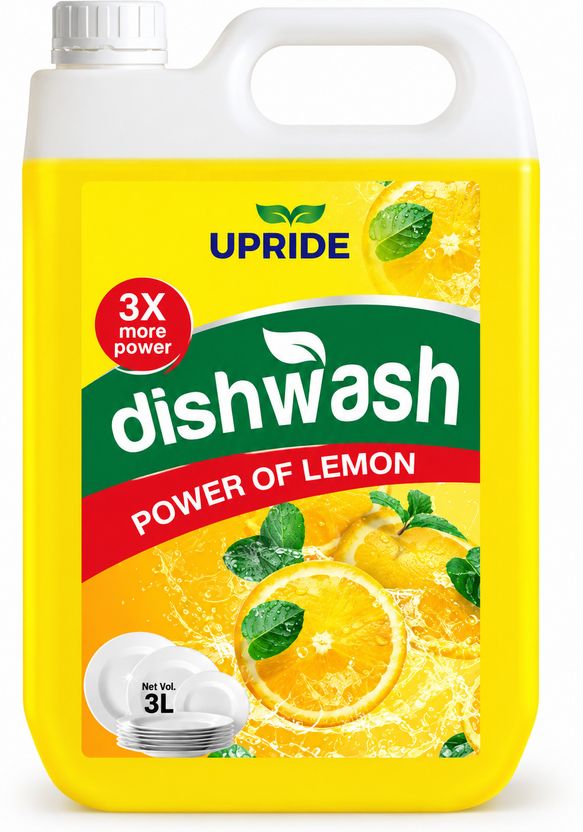Upride Lemon Dish Wash Gel For Cleansing Stains, Oil, Grease And ...mo