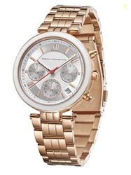 ChronaLuxe | Quartz Chronograph | Silver Dial | Stainless Steel Strap