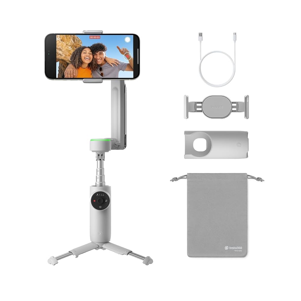 Insta360 Flow Pro - AI-Powered Gimbal Stabilizer for Smartphone, Apple