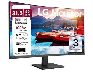 LG 32MR50C 80 cm (31.5 Inch) Full HD Curved (1920x1080) VA PC Monitor