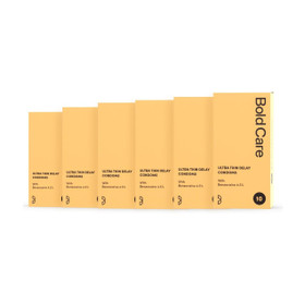 Bold Care Ultra Thin Climax Delay Lubricated - Natural Latex Condom (S