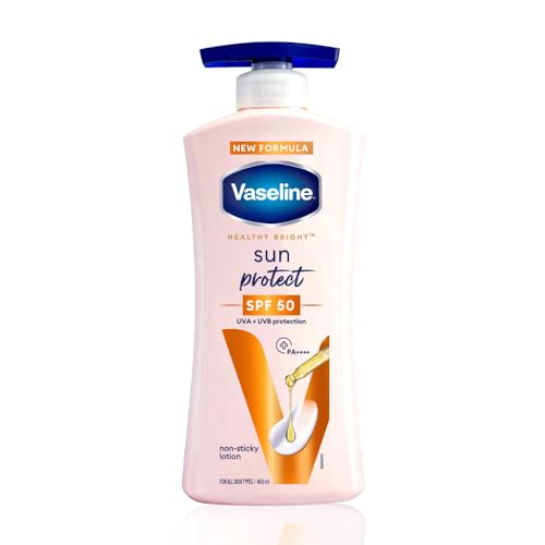 VASELINE Sun Protect SPF 50 PA++++ Lotion, 400ml, for Skin Protection