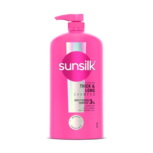 Sunsilk Luscious Thick & Long Shampoo 1L || with 3% KERA-PROTEIN COMPL