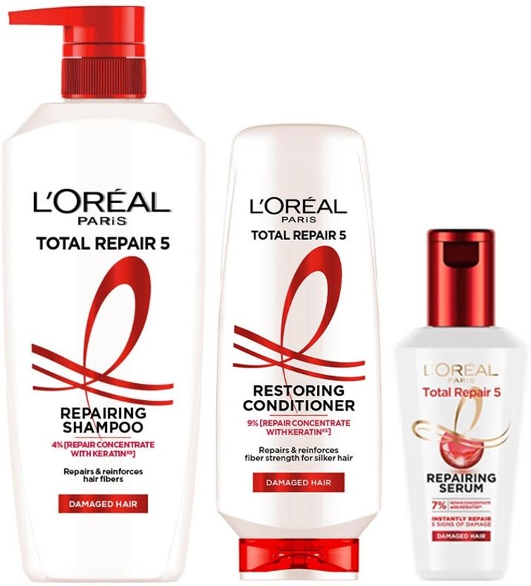 L'Oral Paris Total Repair 5 Shampoo 650ml + Conditioner 175ml + ...mor