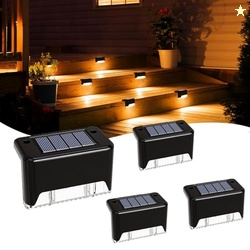 Solar Deck Lights Outdoor IP65 Waterproof Solar Stair Lights Pack of 4