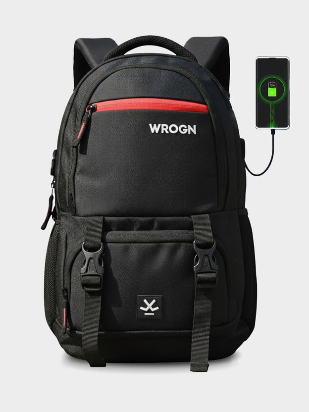 WROGN Large 40 L Laptop Backpack ASHPER Unisex with USB Port and Rain