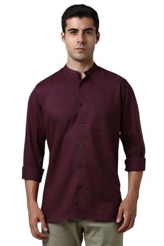 Van Heusen Men Cotton Solid Regular Fit Shirt