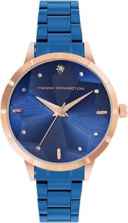 French Connection Lucienne Blue Round Analog Watch for Women - FCN0007