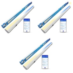 PHILIPS Smart Wi-Fi LED Batten 24-Watt WiZ Connected (Pack of 3) (Shad