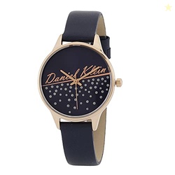 Daniel Klein Leather Analog Blue Dial Women's Watch-DK.1.12776-5