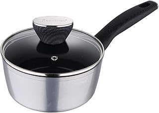 Carbon TT Forged Aluminium Non-Stick Saucepan with Glass Lid & Inducti